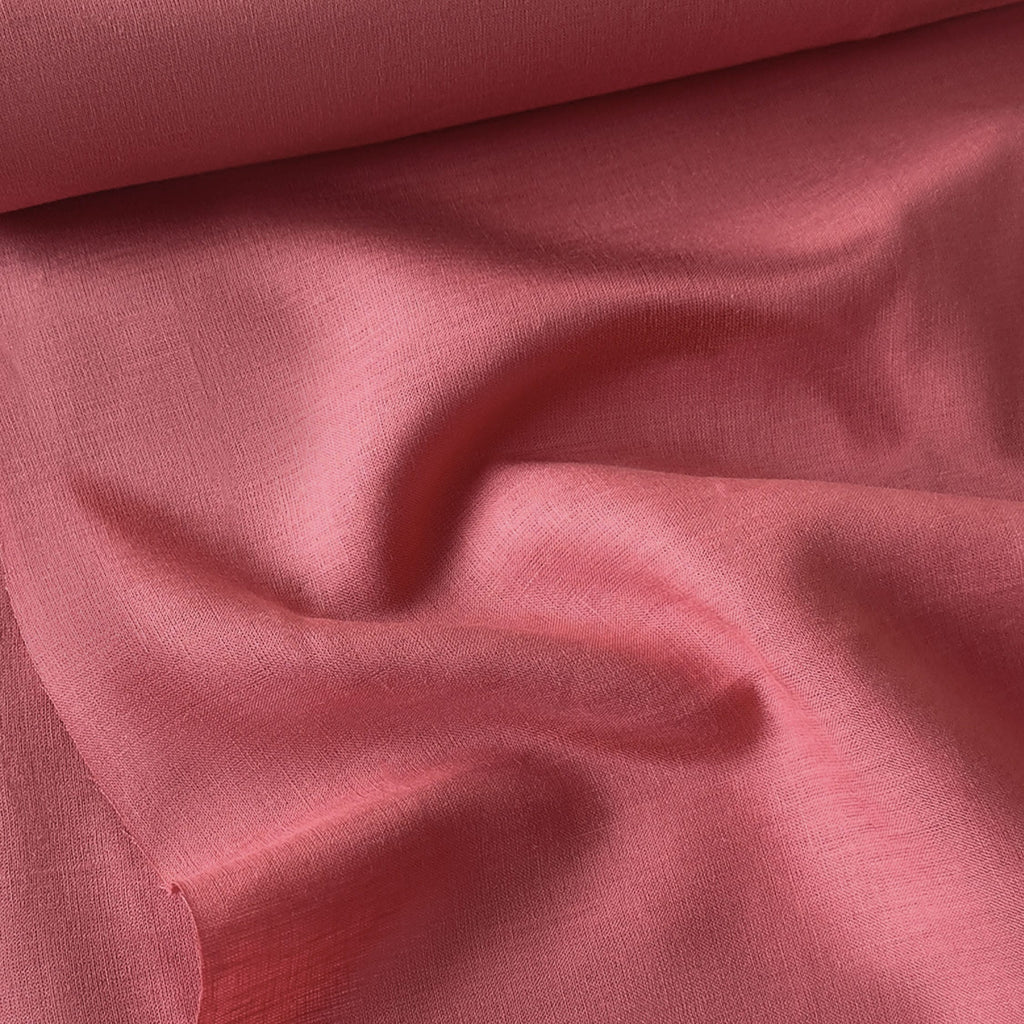 Bright Red 60 LEA Linen Fabric