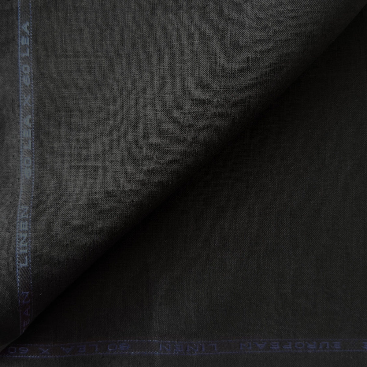 Carbon Black 60 LEA Linen Fabric