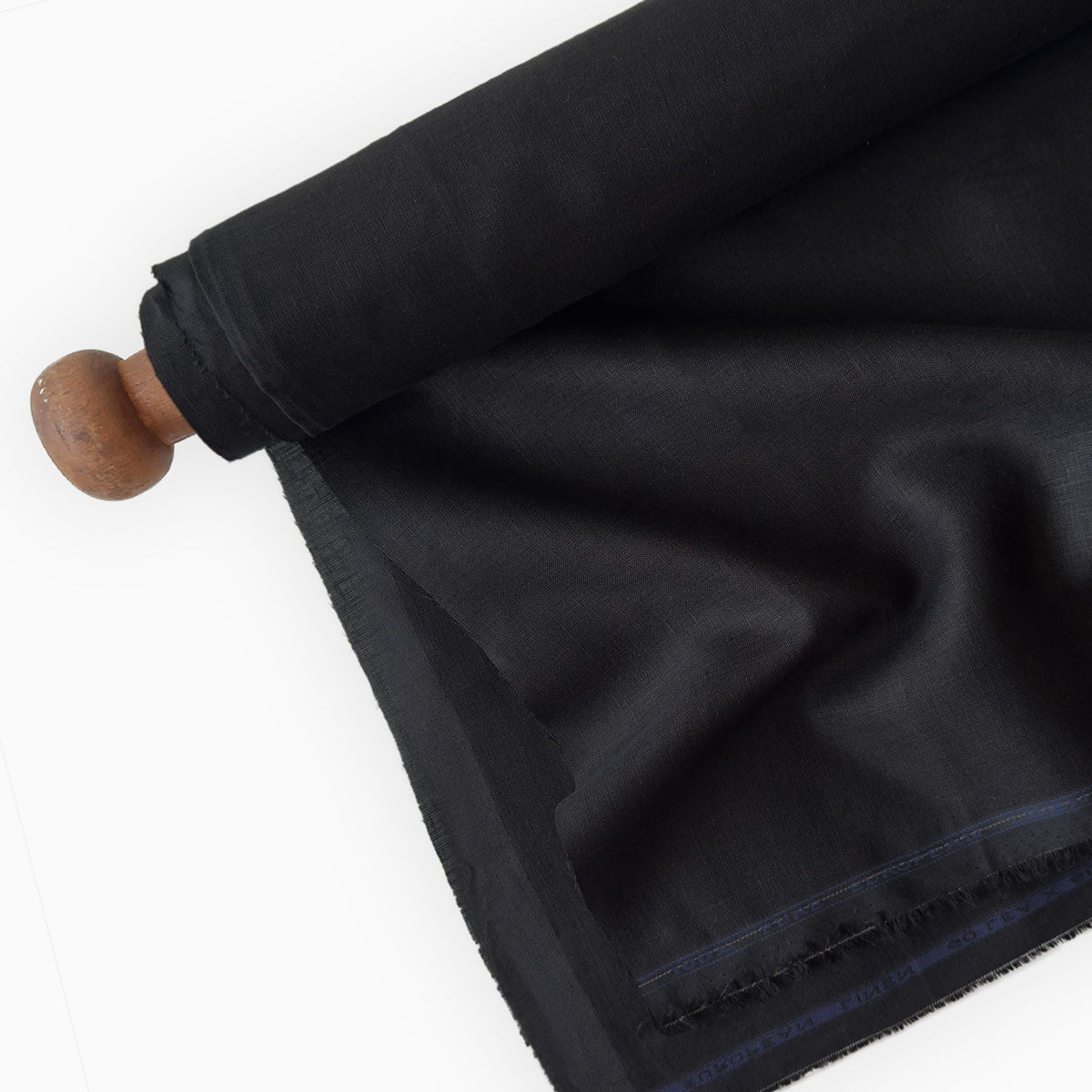 Carbon Black 60 LEA Linen Fabric