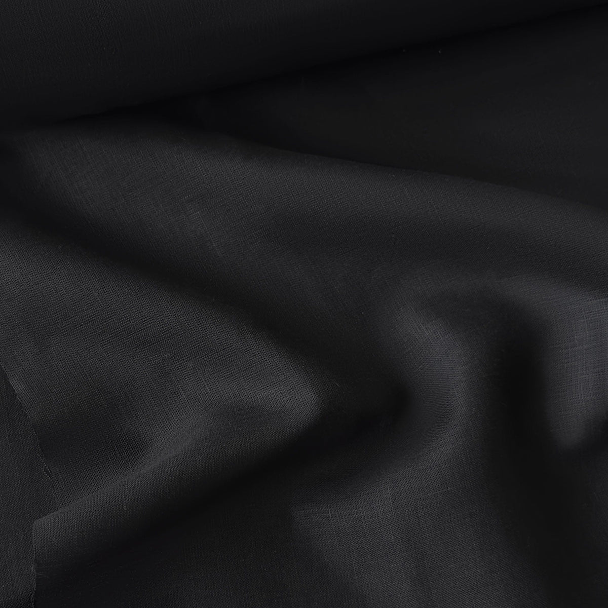 Carbon Black 60 LEA Linen Fabric