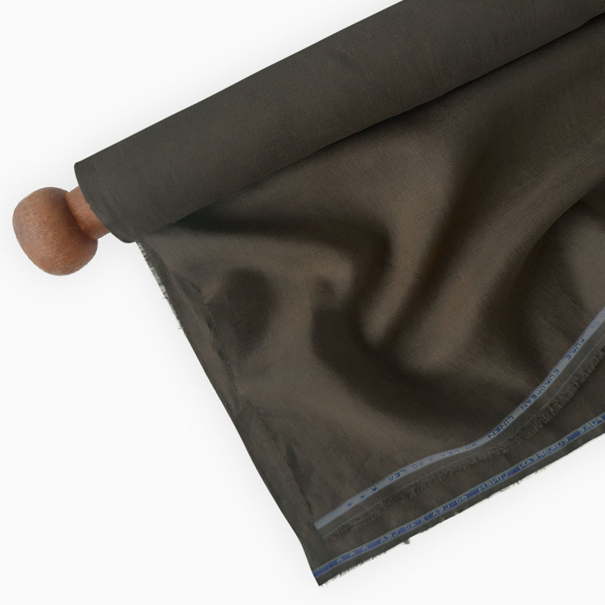 Chocolate Brown 60 LEA Linen Fabric