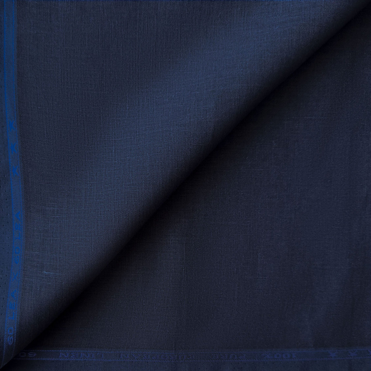 Denim Blue 60 LEA Linen Fabric