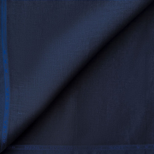 Denim Blue 60 LEA Linen Fabric