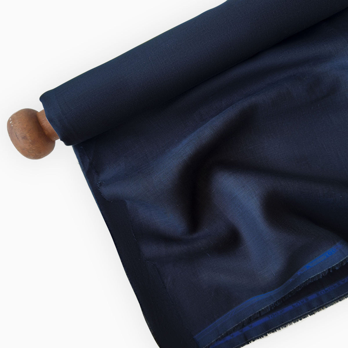 Denim Blue 60 LEA Linen Fabric