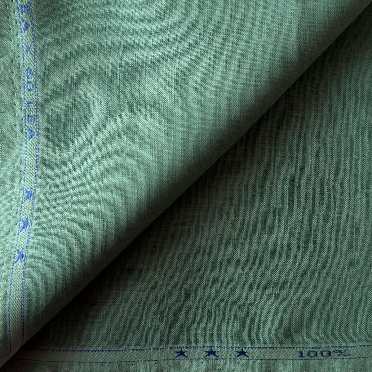 Dusty Mint Green 60 LEA Linen Fabric