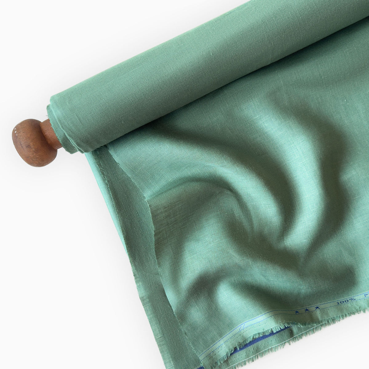 Dusty Mint Green 60 LEA Linen Fabric