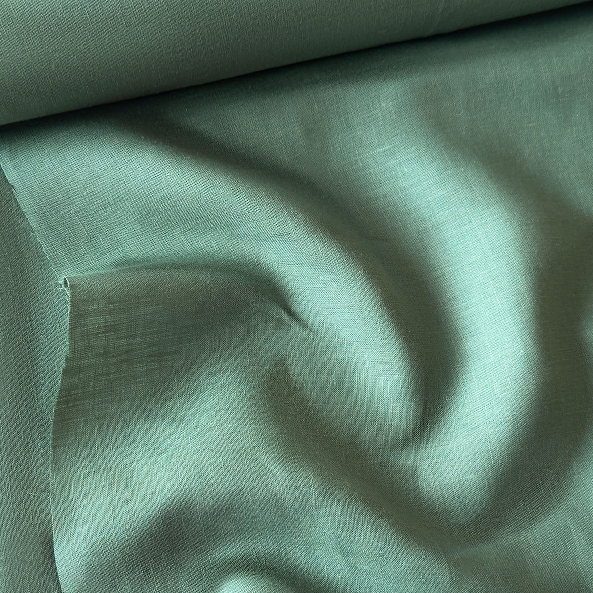 Dusty Mint Green 60 LEA Linen Fabric