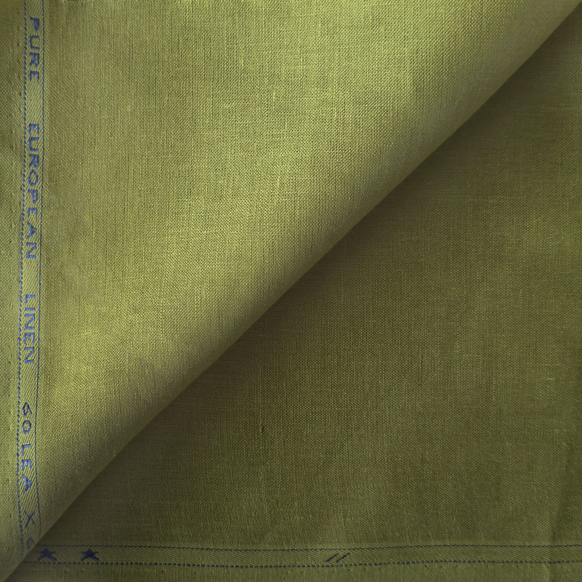 Dusty Olive Green 60 LEA Linen Fabric