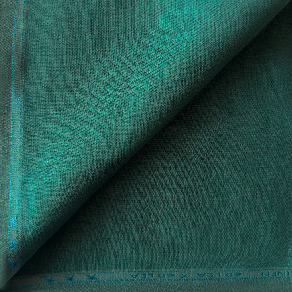 Emerald Green 60 LEA Linen Fabric