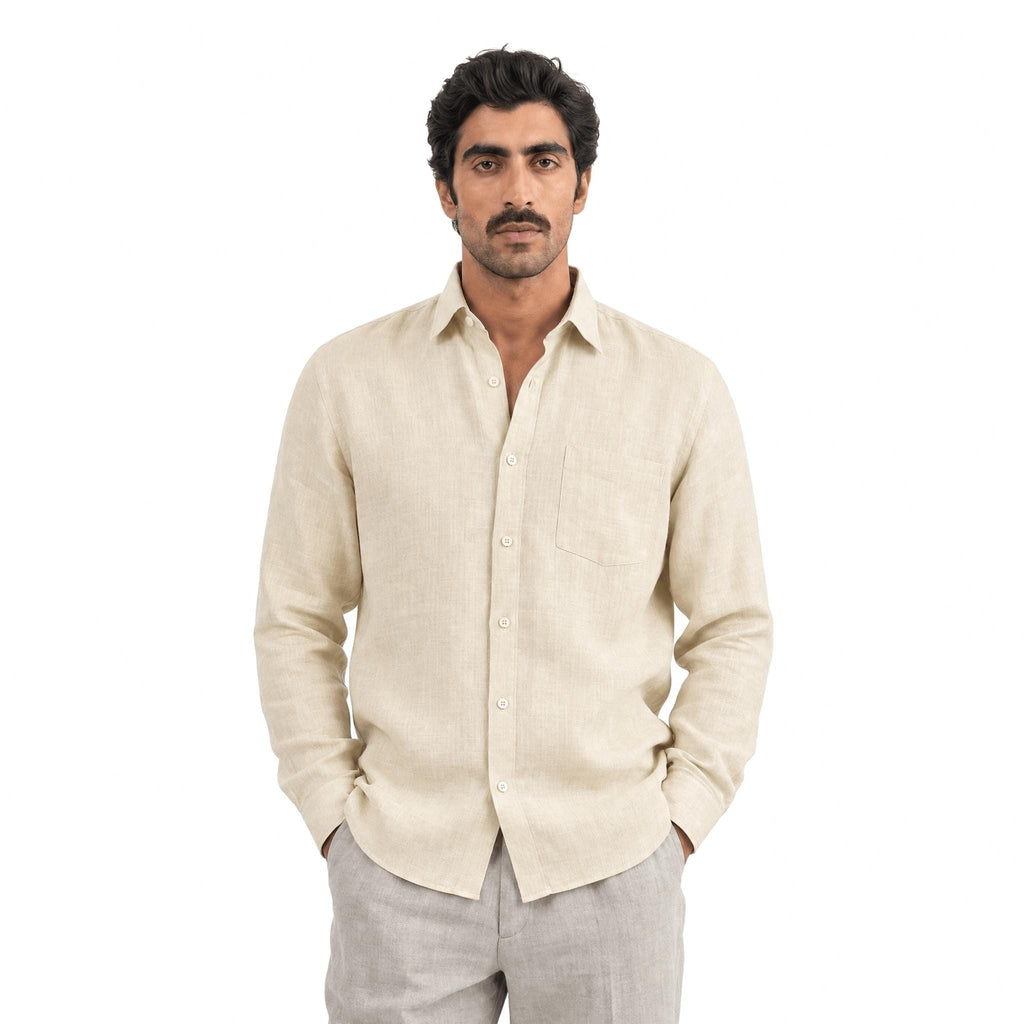 Khaki 60 LEA Linen Fabric