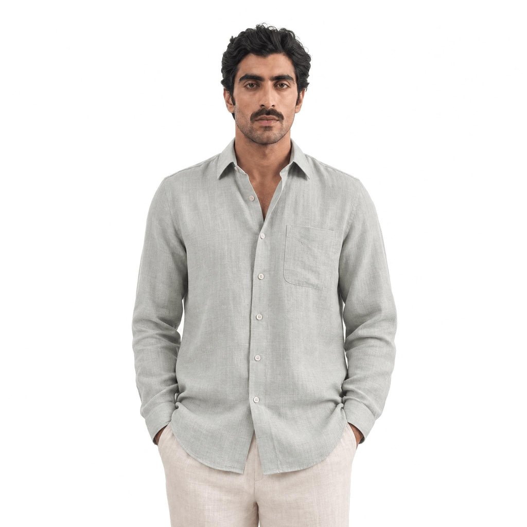 Light Grey 60 LEA Linen Fabric