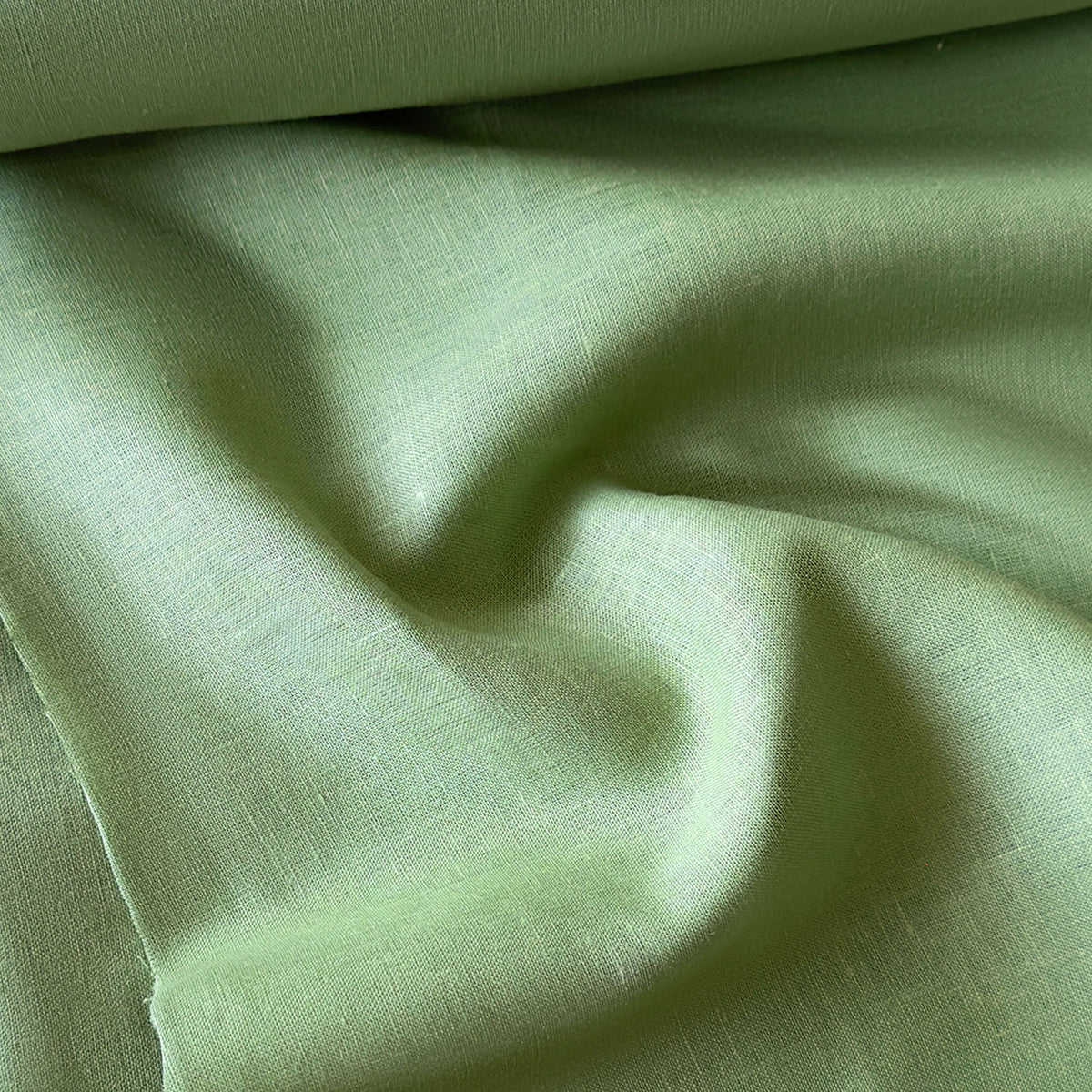 Light Olive Green 60 LEA Linen Fabric