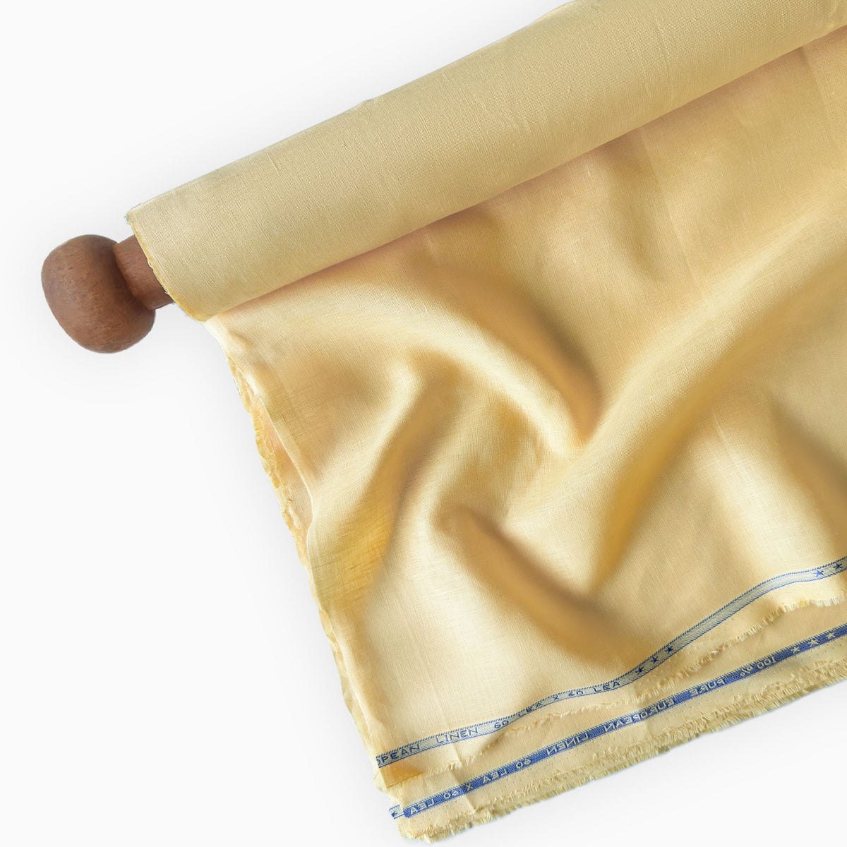 Mango Yellow 60 LEA Linen Fabric