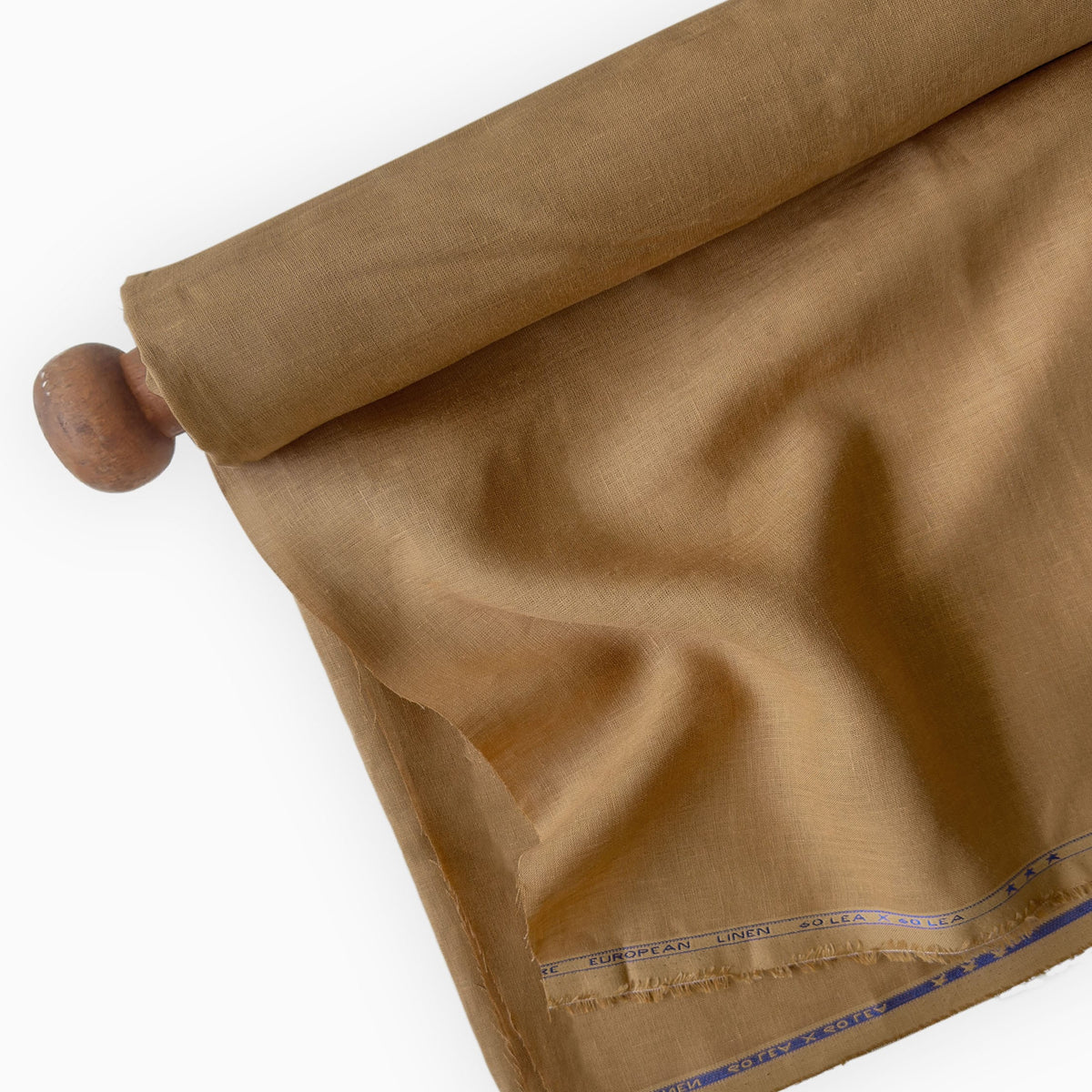 Mud Brown 60 LEA Linen Fabric