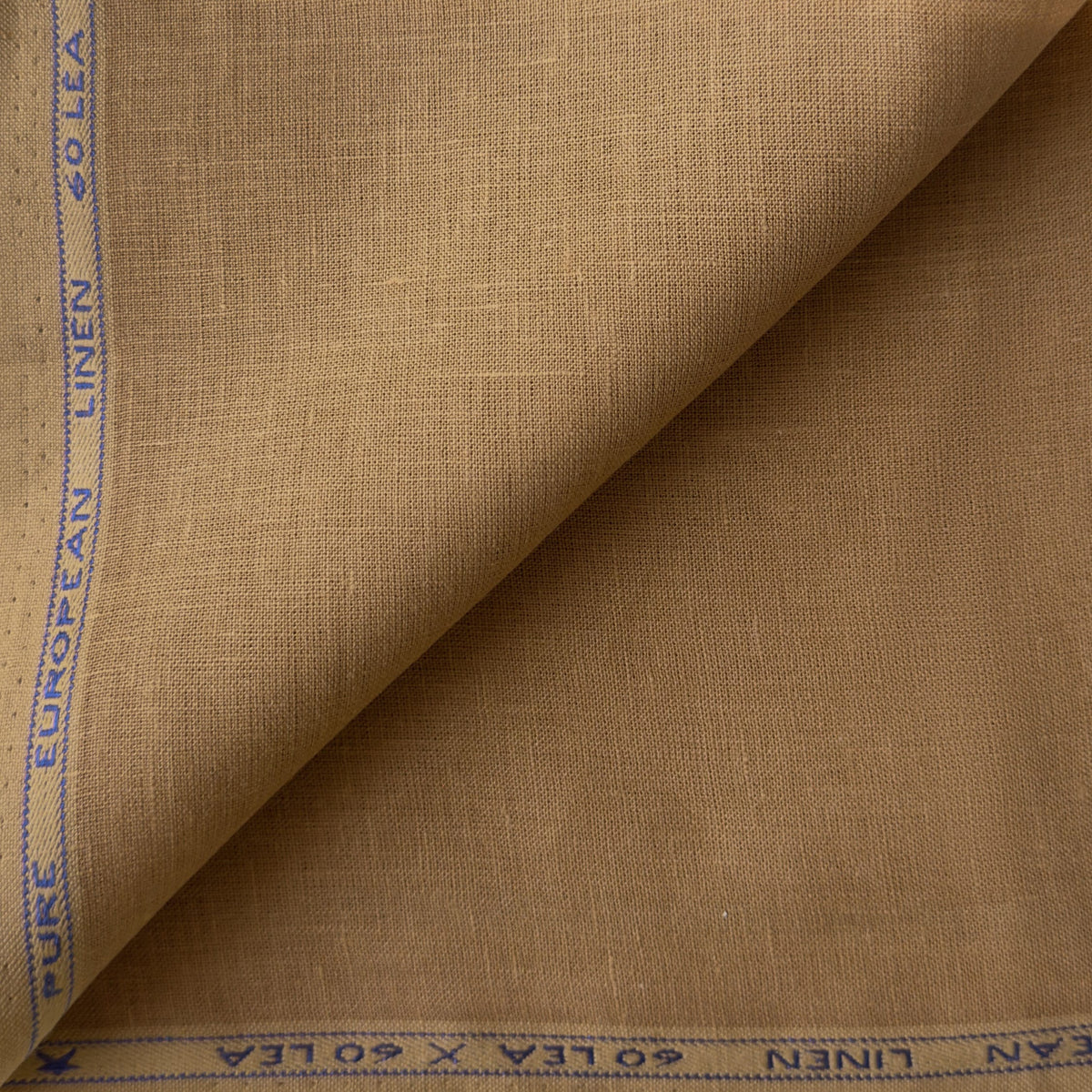 Mud Brown 60 LEA Linen Fabric