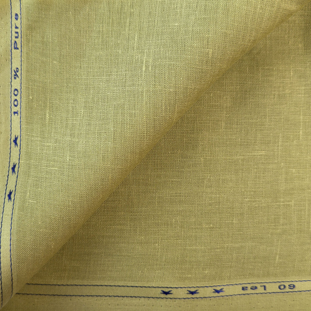 Muted Lime 60 LEA Linen Fabric