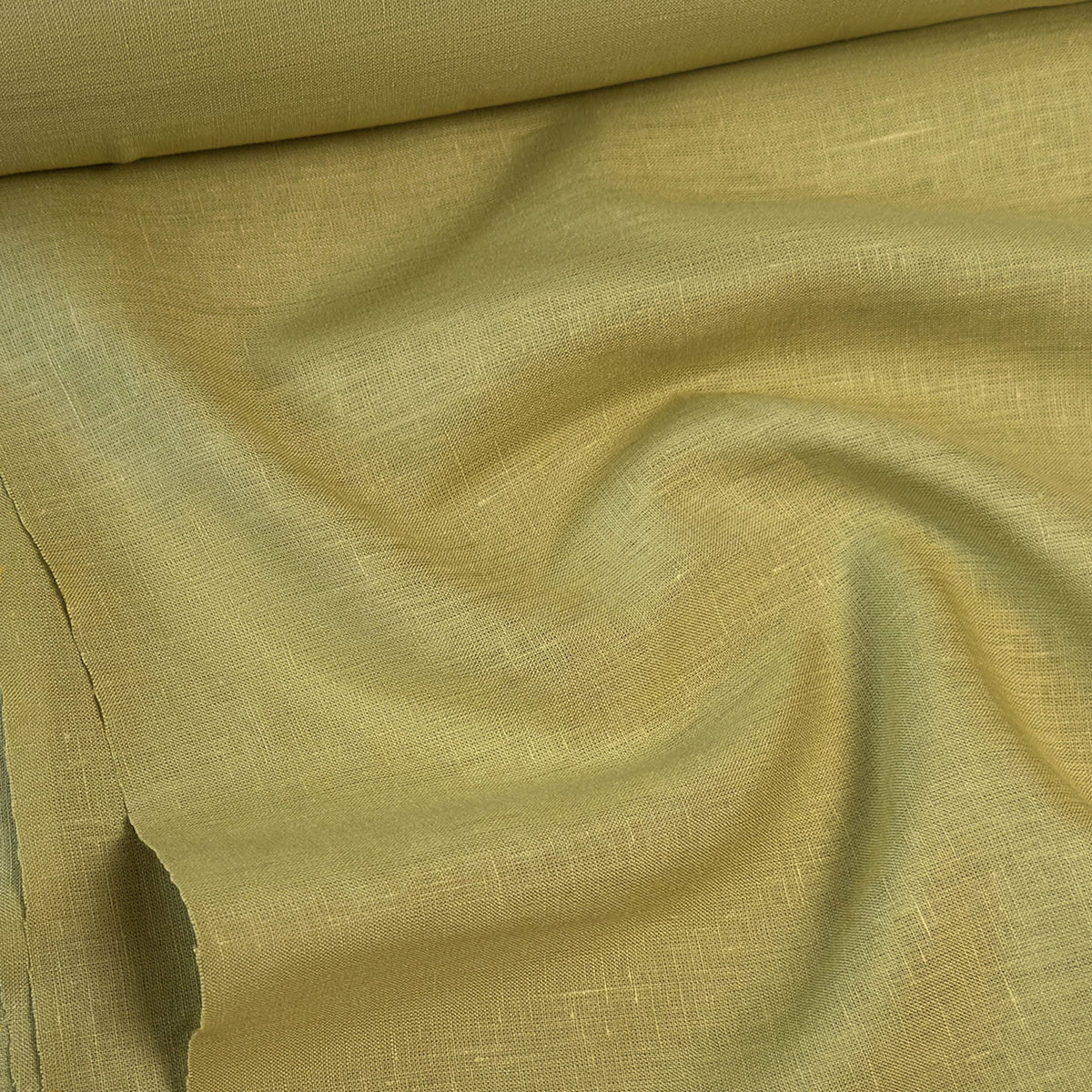 Muted Lime 60 LEA Linen Fabric