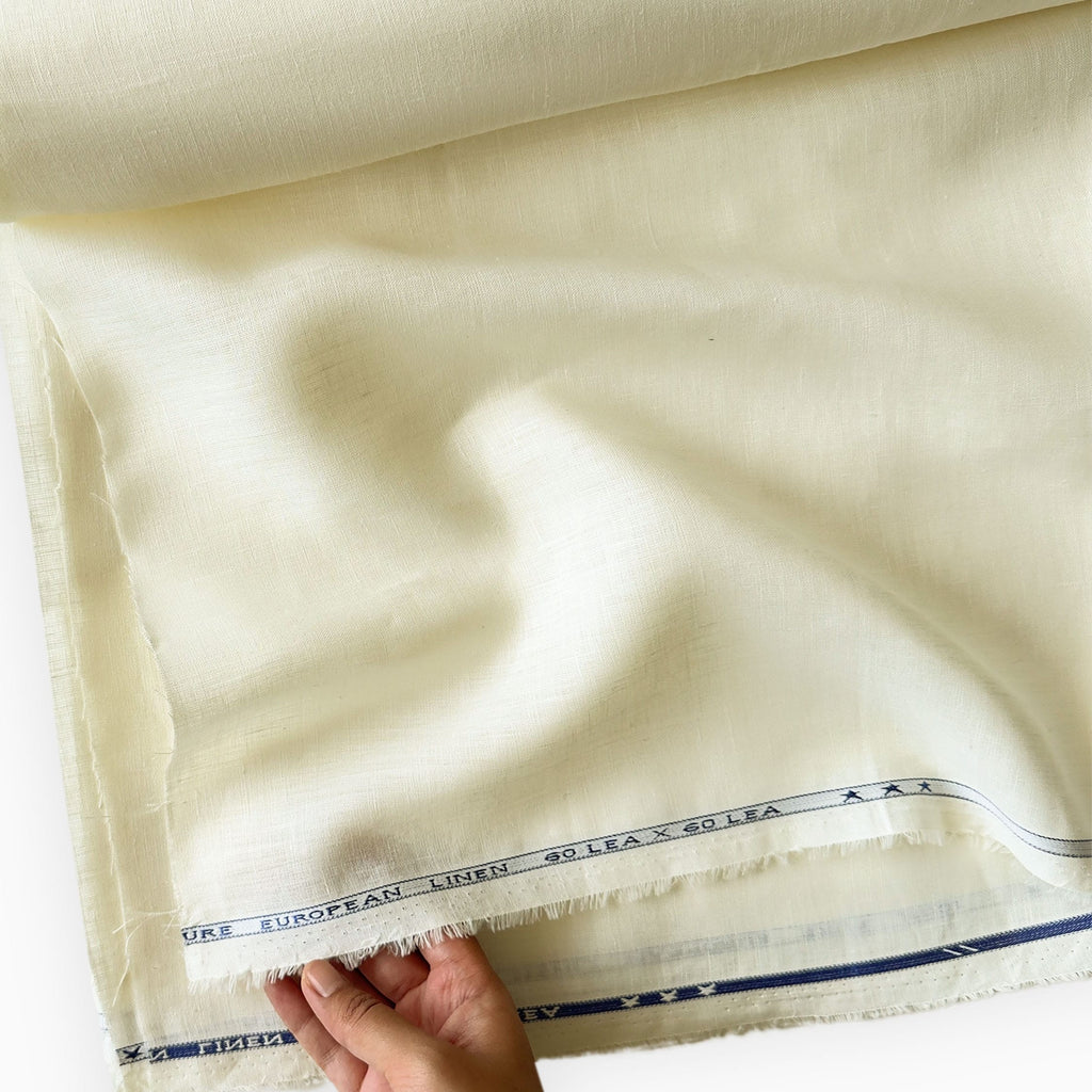 Off-White 60 LEA Linen Fabric