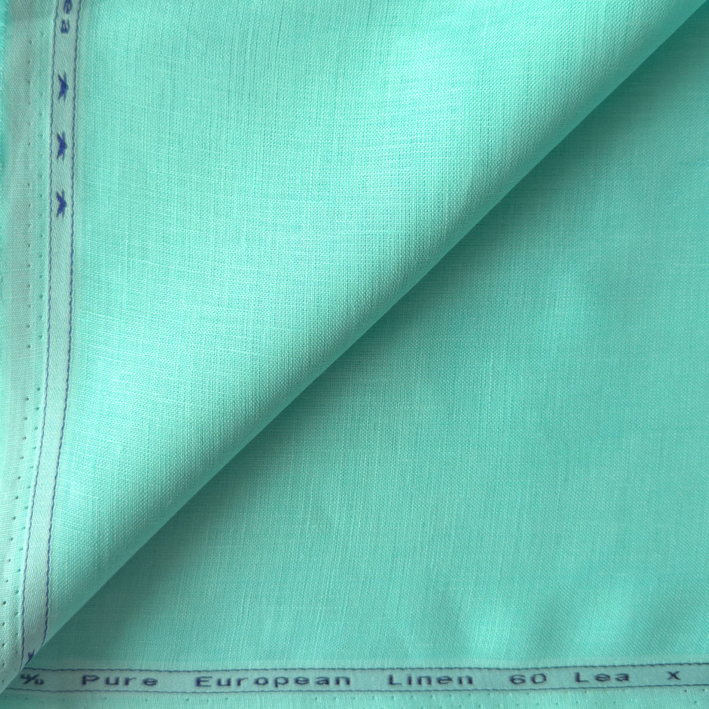 Pale Turquoise 60 LEA Linen Fabric