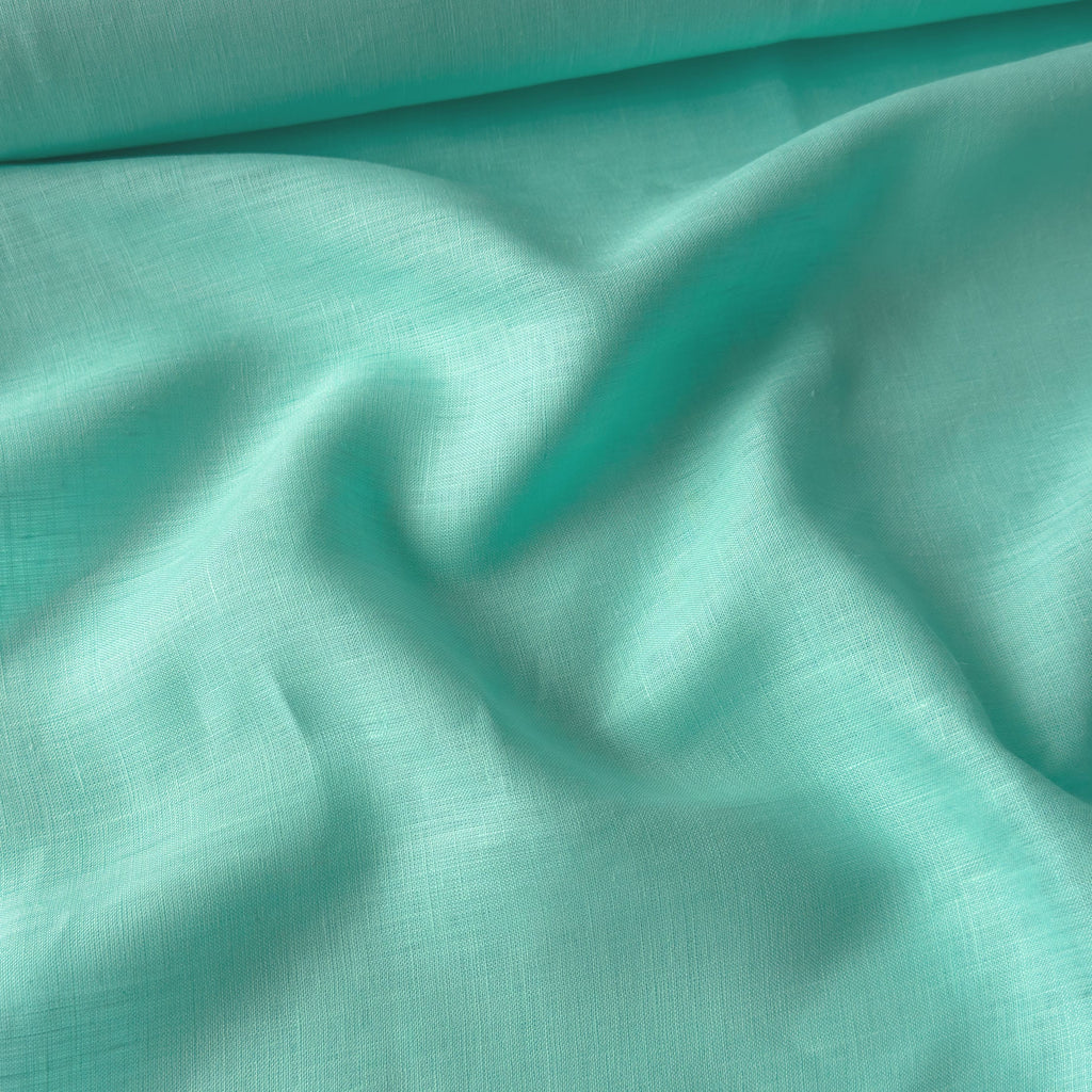 Pale Turquoise 60 LEA Linen Fabric