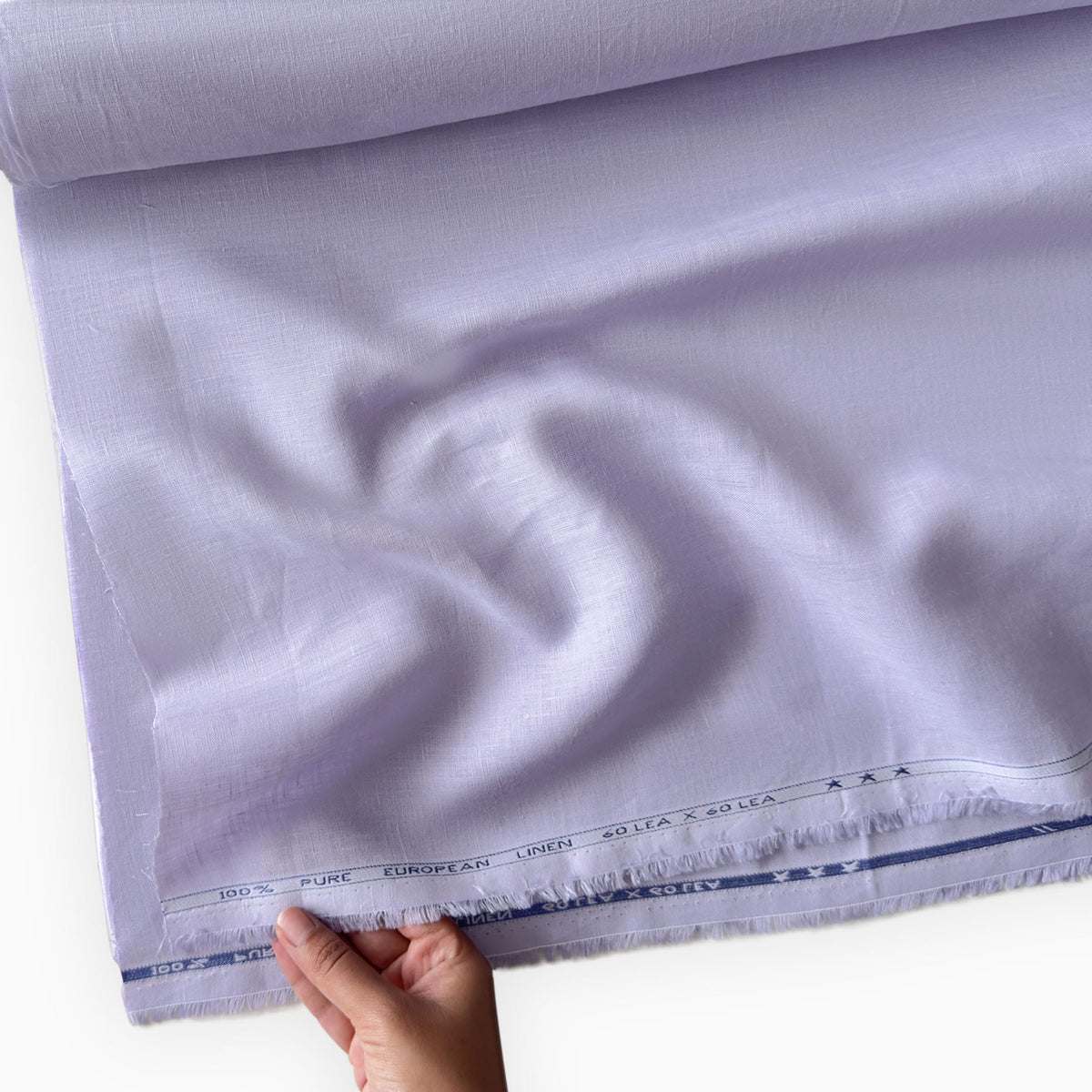 Pastel Lilac 60 LEA Linen Fabric