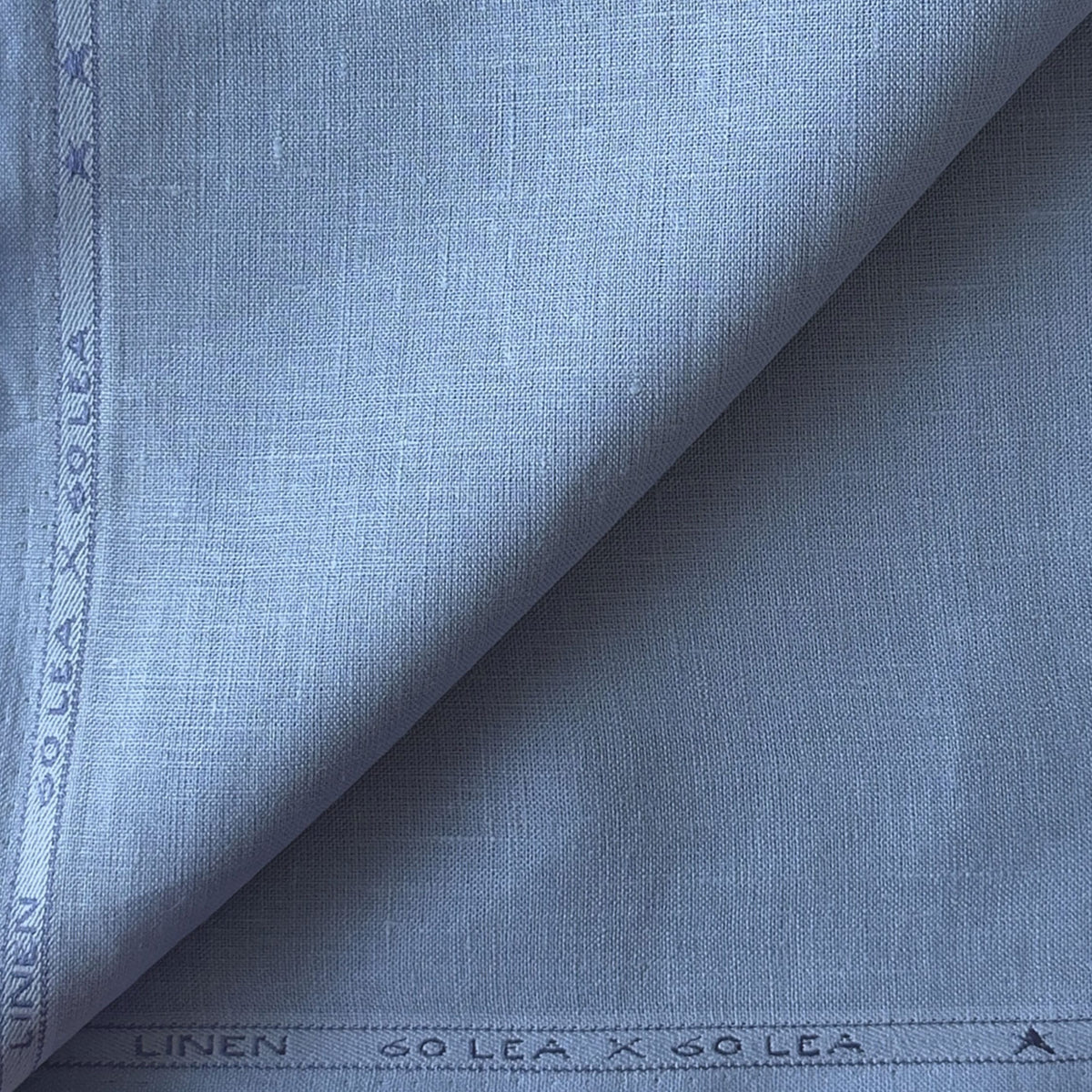 Placid Blue 60 LEA Linen Fabric