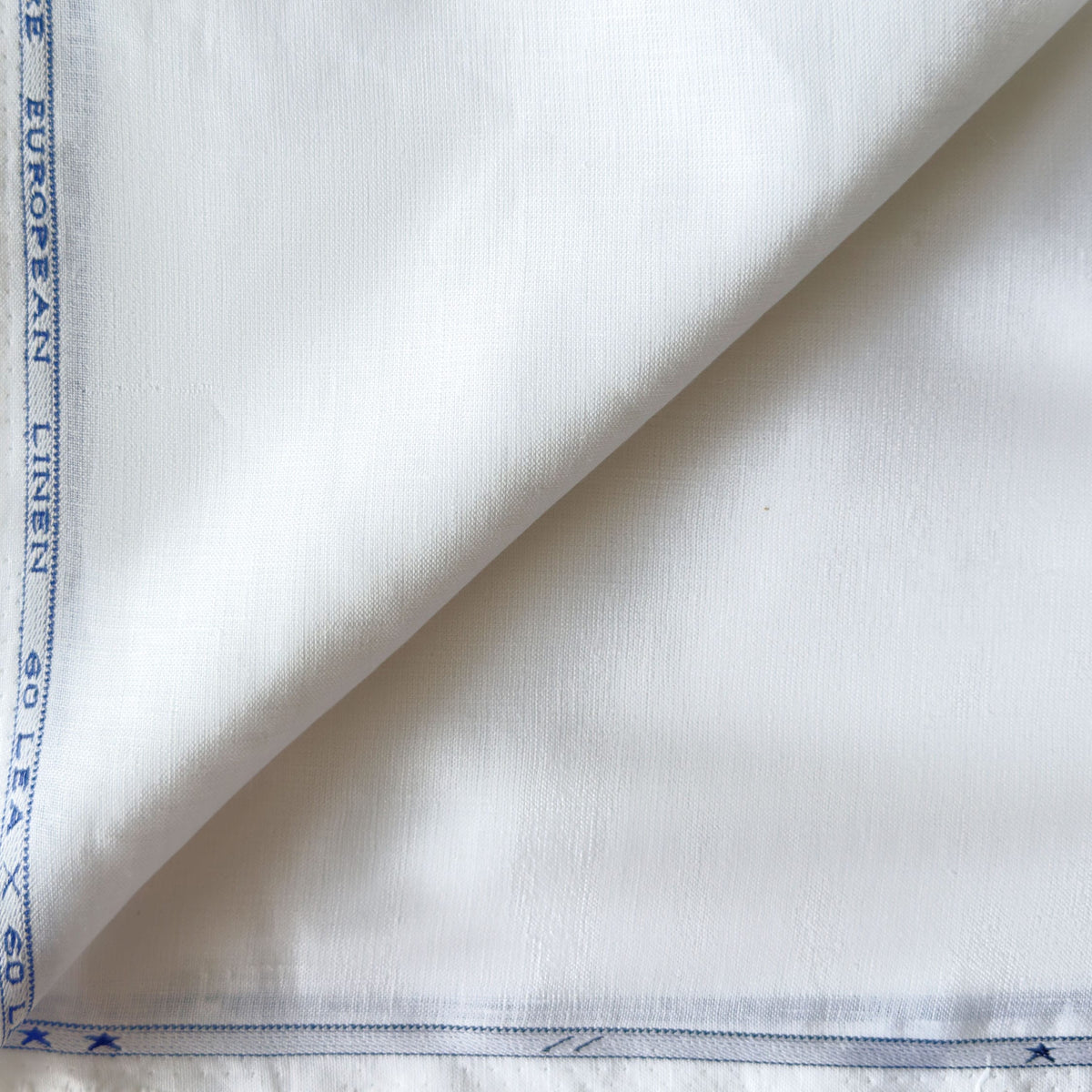 Pure White 60 LEA Linen Fabric