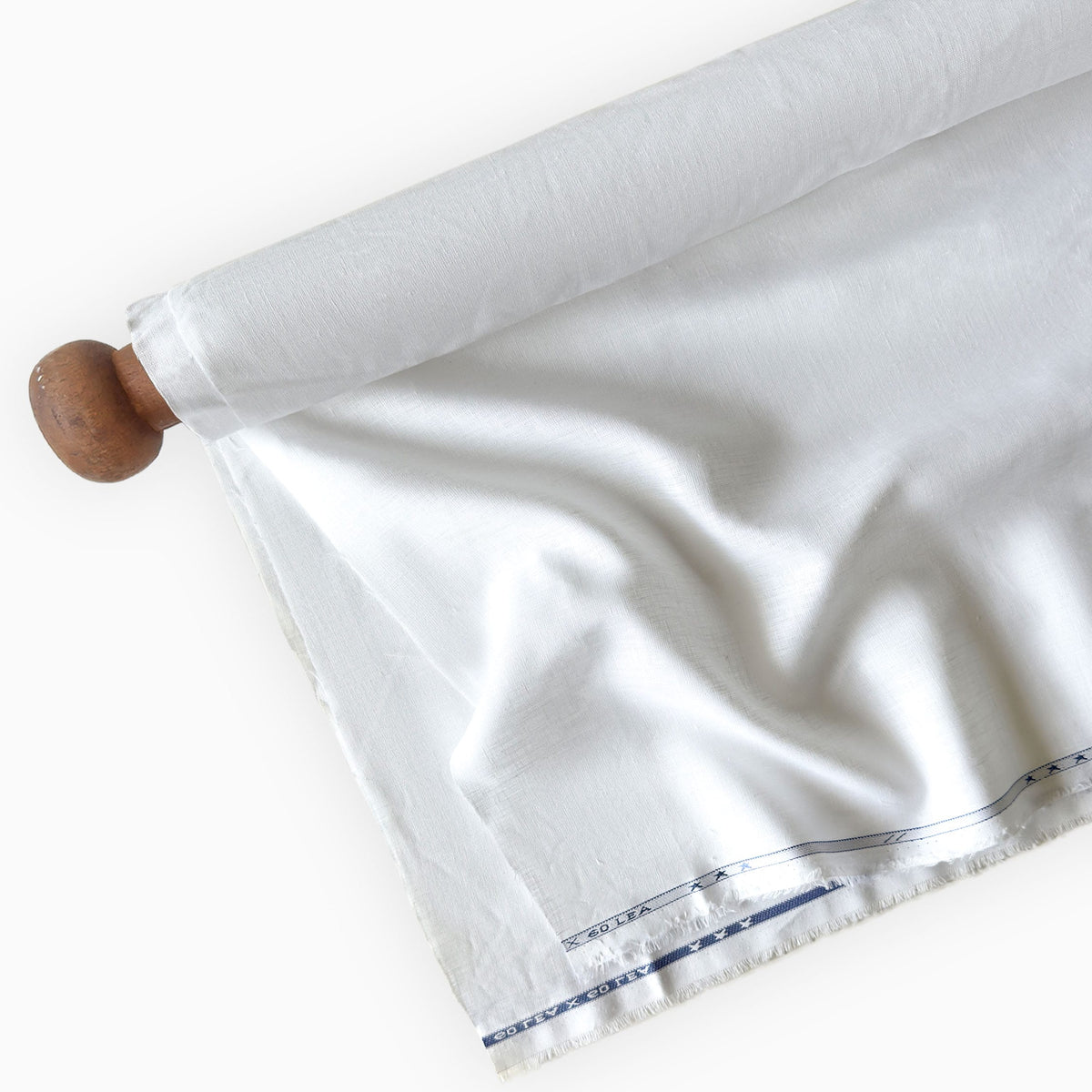 Pure White 60 LEA Linen Fabric