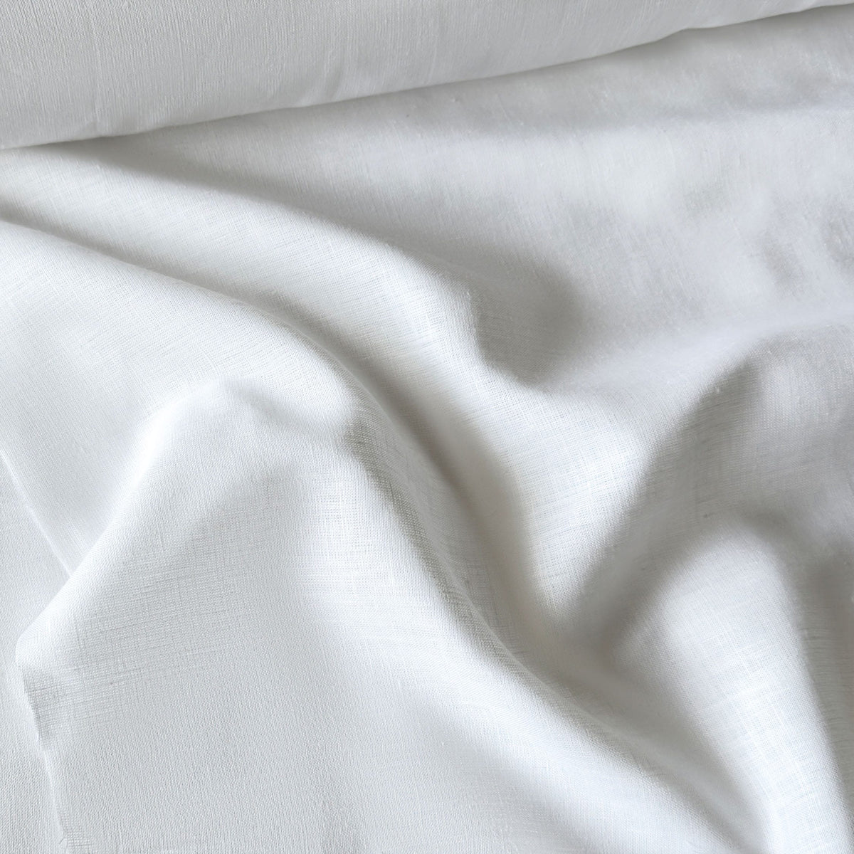 Pure White 60 LEA Linen Fabric