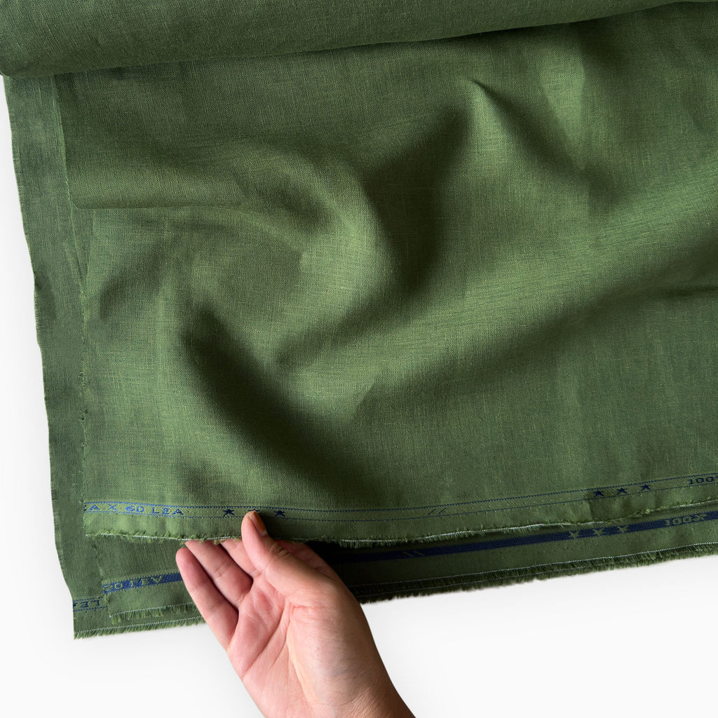 Sage Green 60 LEA Linen Fabric