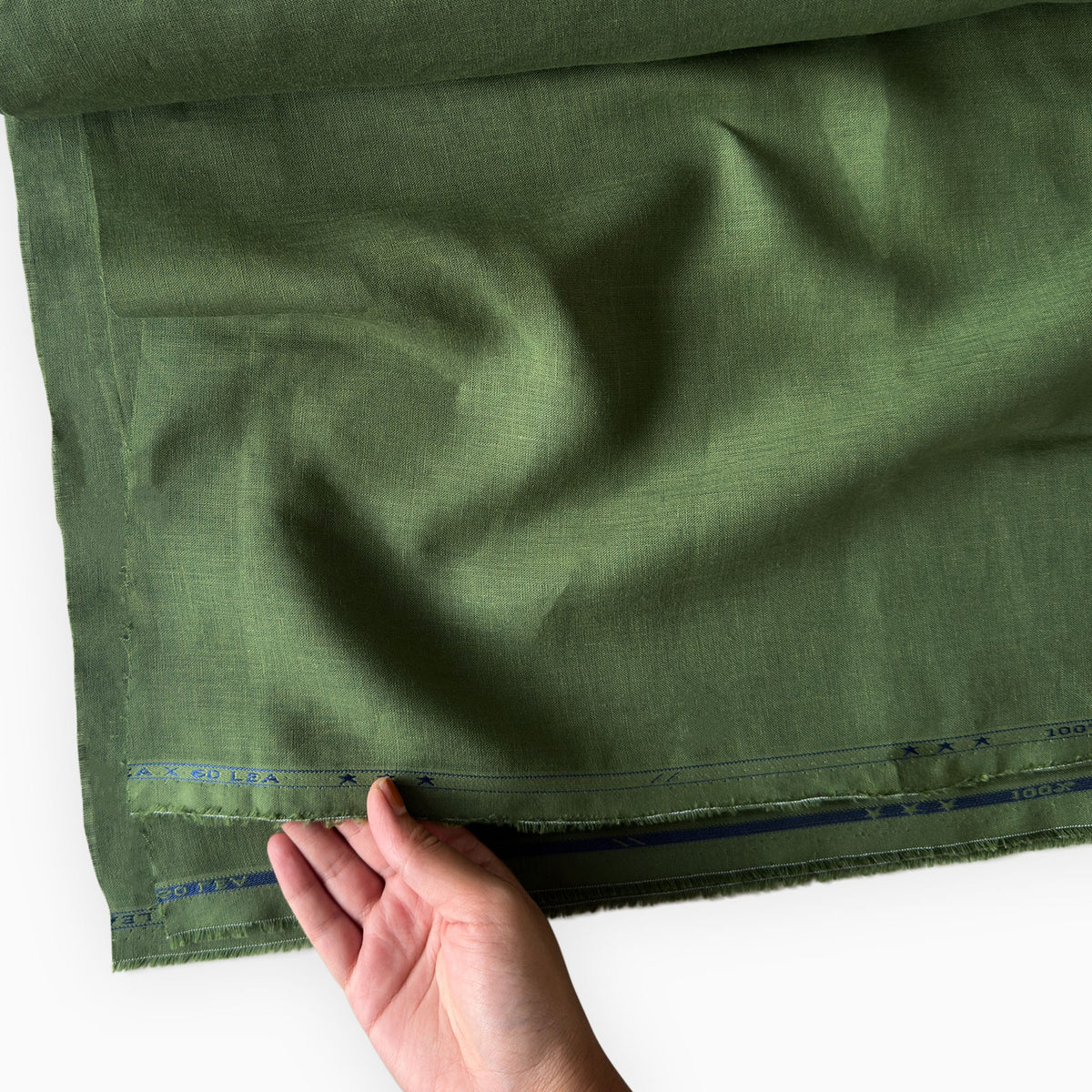 Sage Green 60 LEA Linen Fabric
