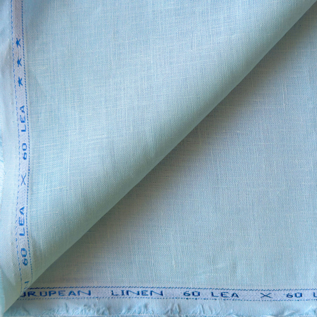 Sky Blue 60 LEA Linen Fabric