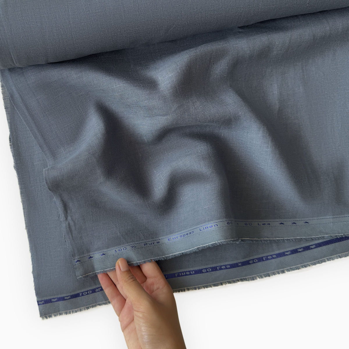 Slate Grey 60 LEA Linen Fabric