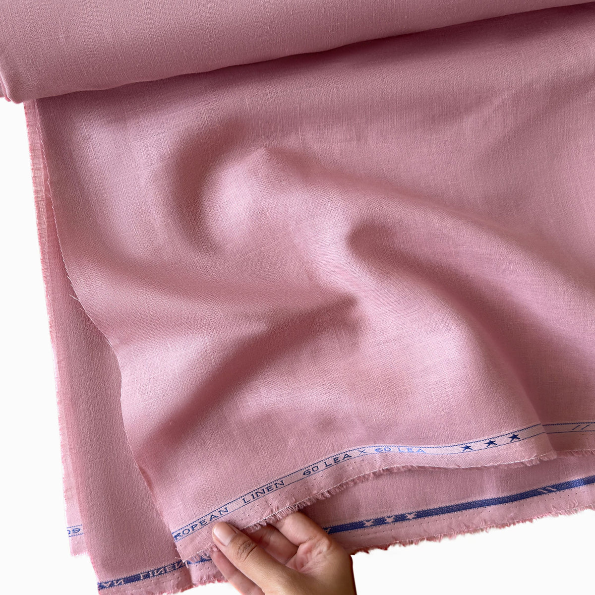 Soft Pink 60 LEA Linen Fabric