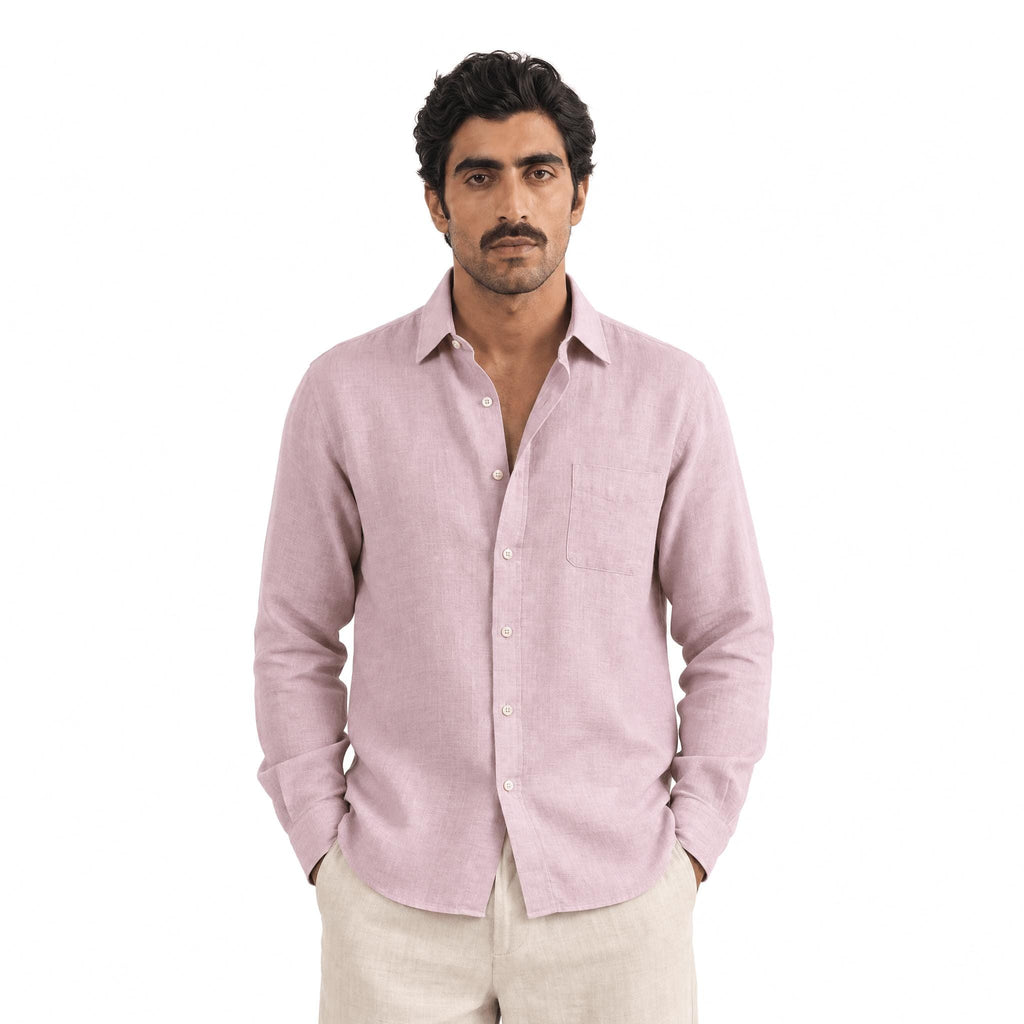 Soft Pink 60 LEA Linen Fabric