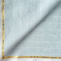 Baby Blue & White Stripes 60 LEA Linen Fabric