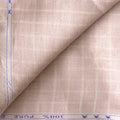 Dusty Rose & Beige Checks 60 LEA Linen Fabric