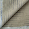 Earthy Brown & Violet Stripes 60 LEA Linen Fabric