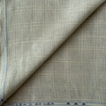Earthy Grey & Beige Checks 60 LEA Linen Fabric