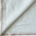Light Green & Green Stripes 60 LEA Linen Fabric