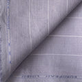 Persian Violet & White Stripes 60 LEA Linen Fabric