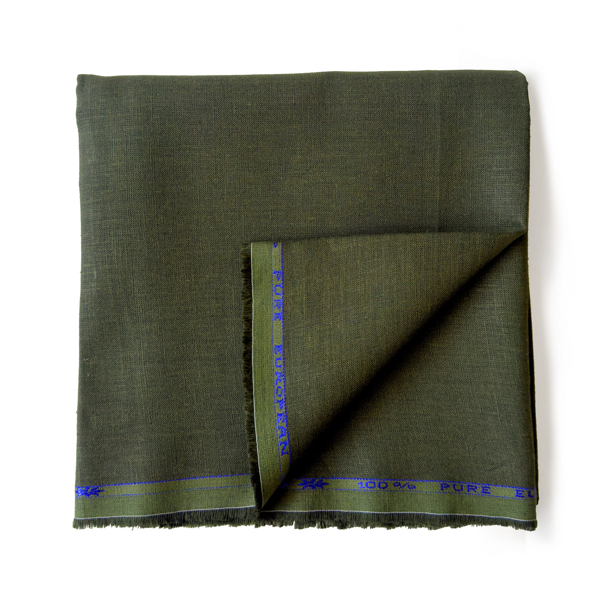 Military Green 25 LEA Linen Fabric
