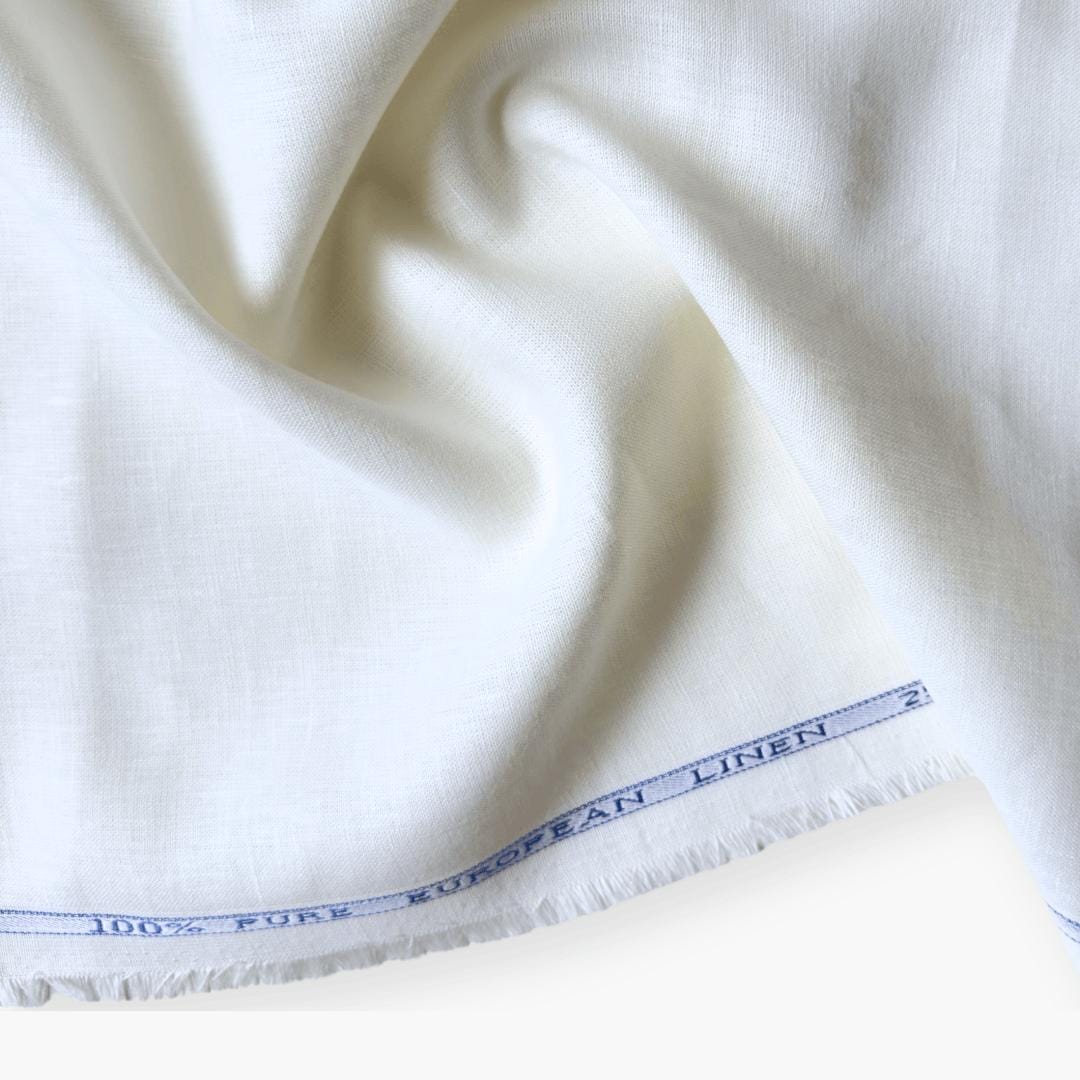 Off-White 25 LEA Linen Fabric