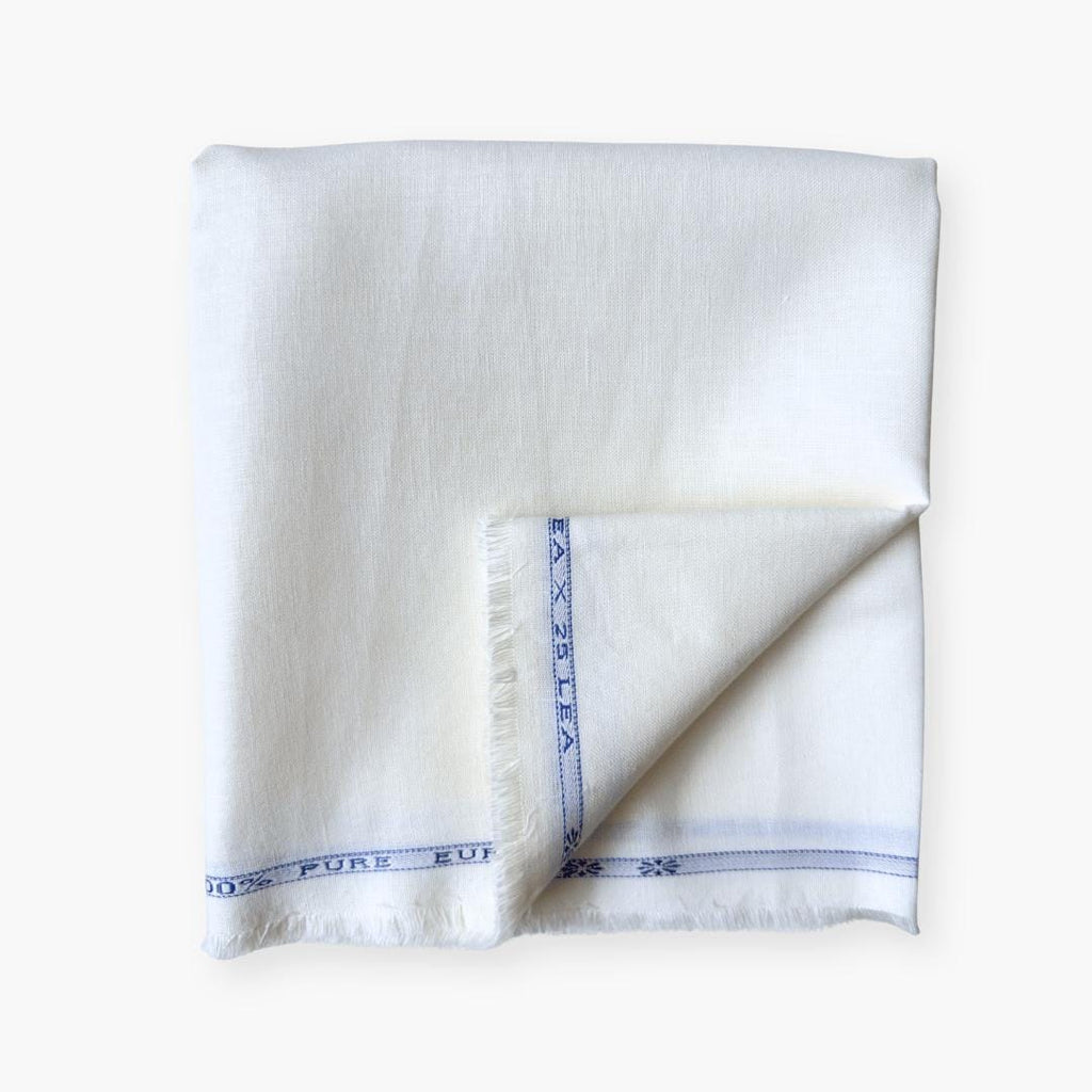 Off-White 25 LEA Linen Fabric