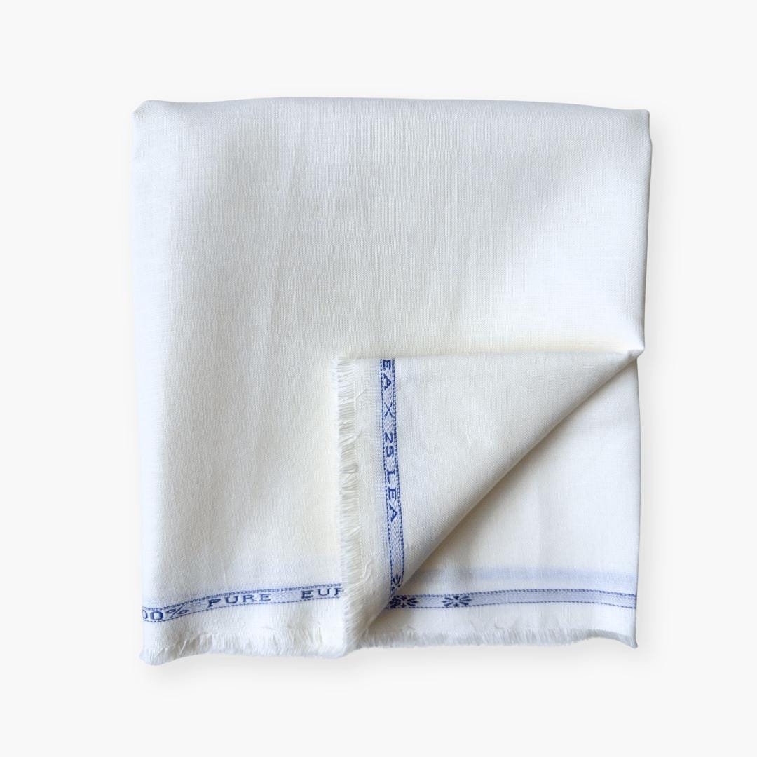 Off-White 25 LEA Linen Fabric