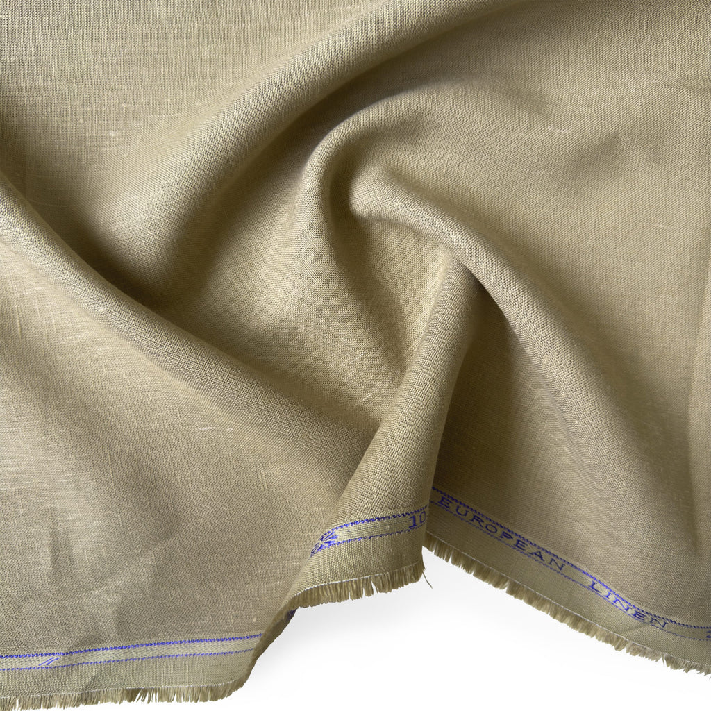 Oxford Tan 25 LEA Pure Linen Fabric