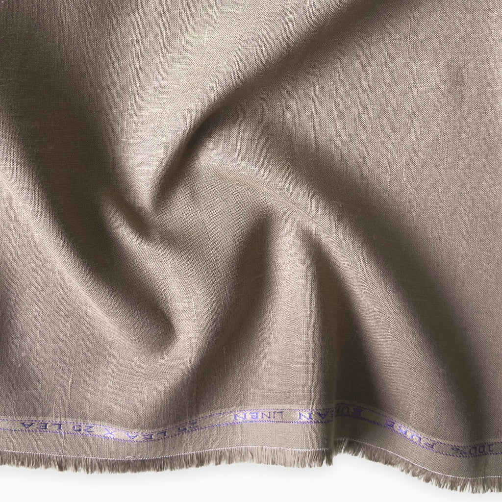 Rose Brown 25 LEA Linen Fabric