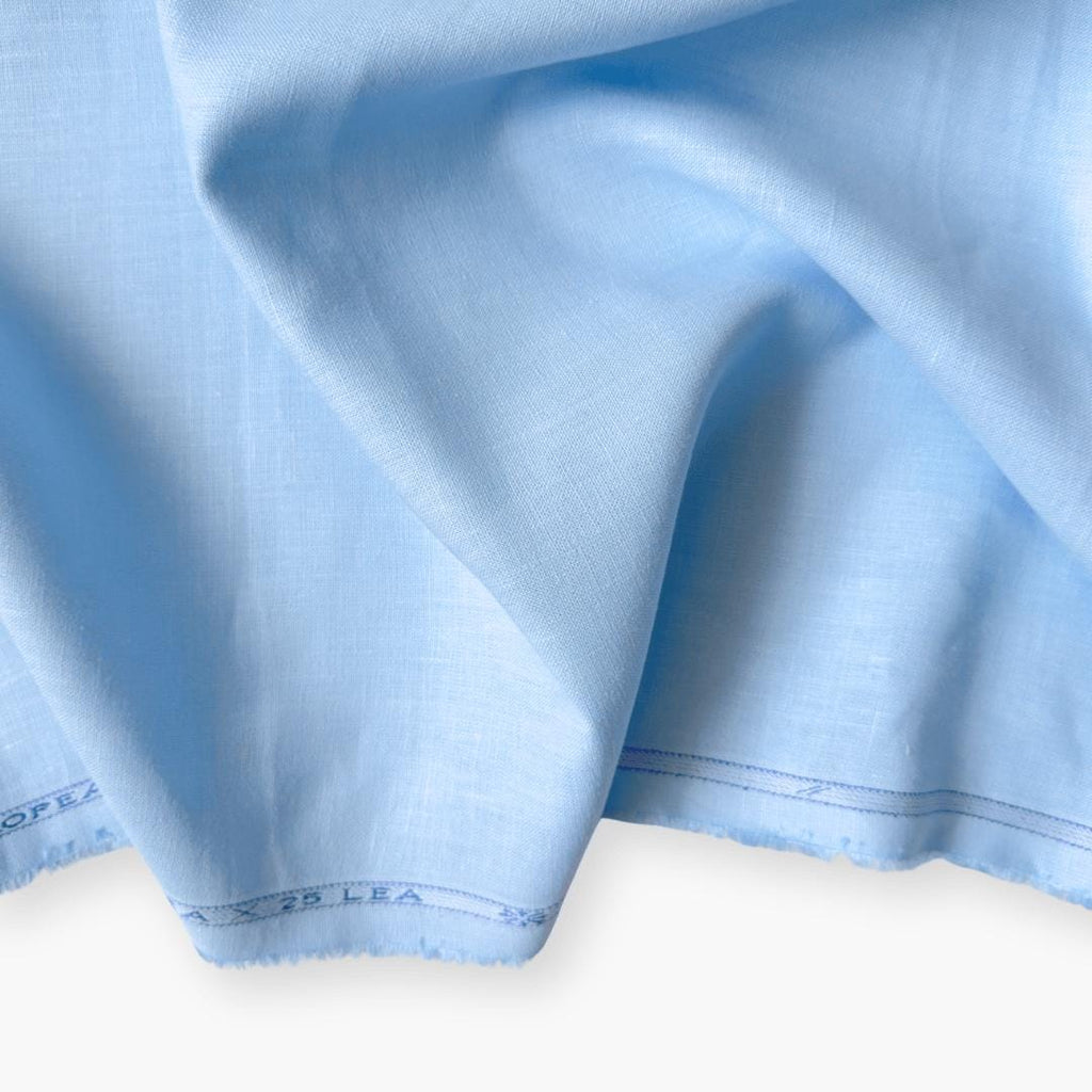 Sky Blue 25 LEA Linen Fabric