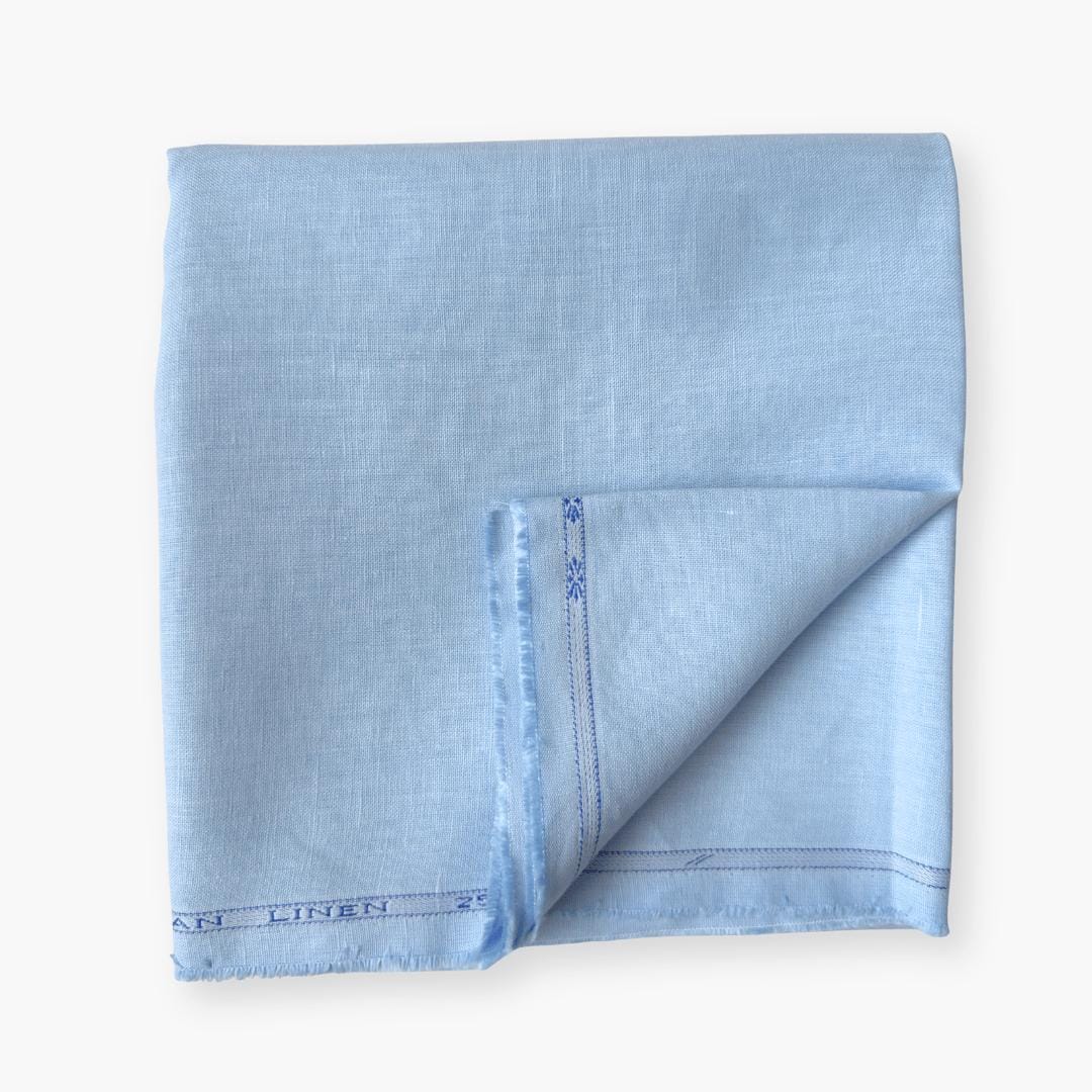 Sky Blue 25 LEA Linen Fabric